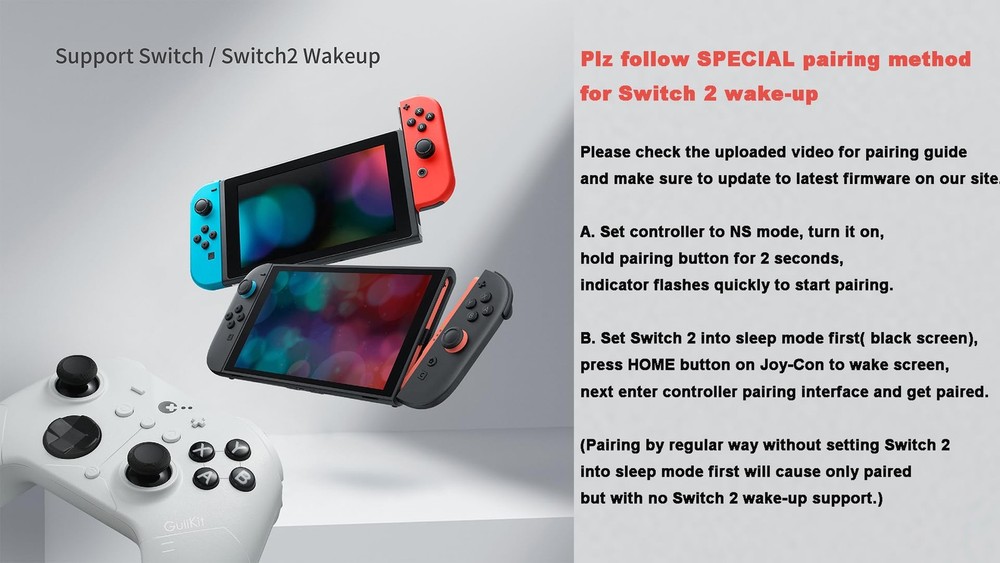 GuliKit ES PRO Wireless PC Controller – TMR PRO-White