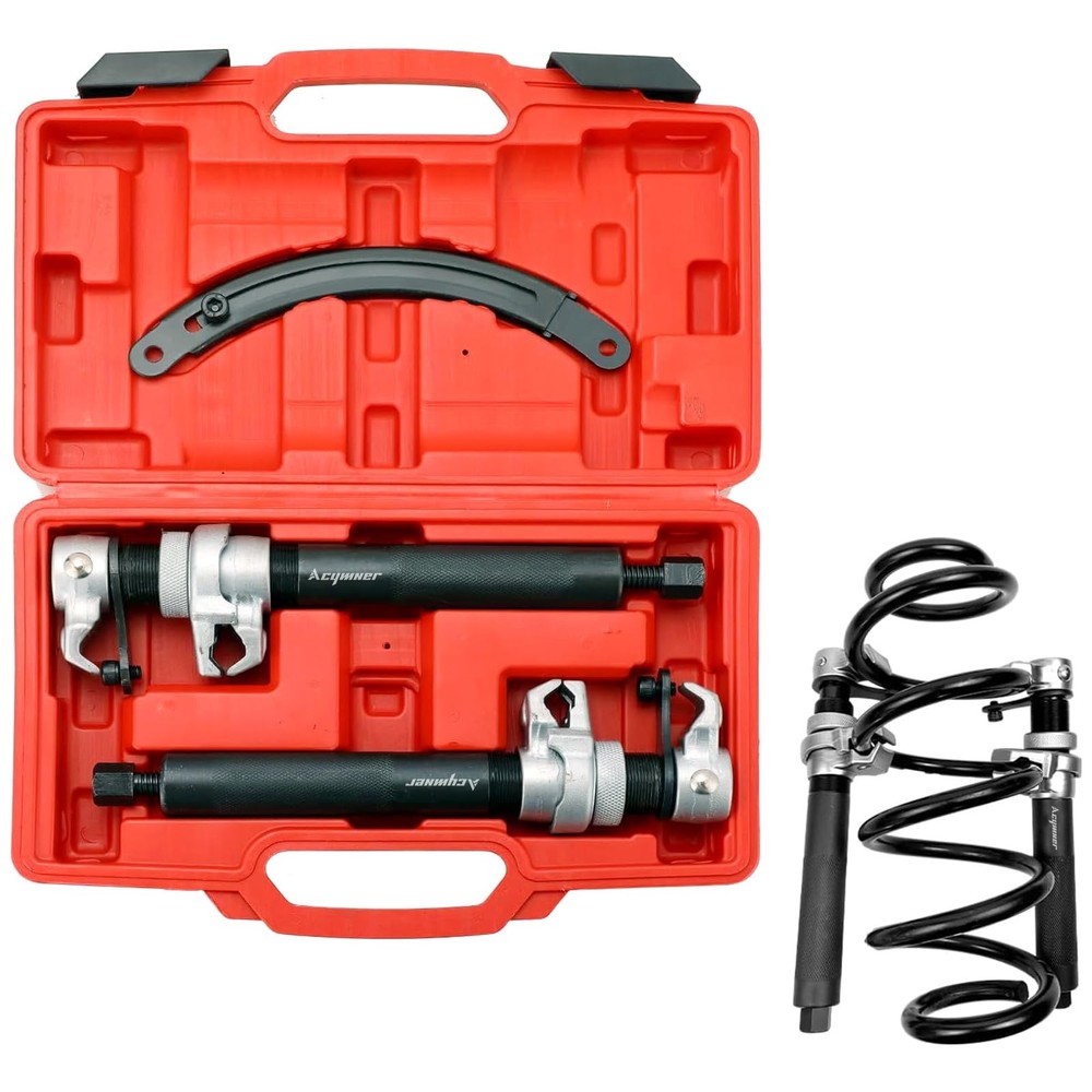 Coil Spring Compressor Tool | Heavy Duty Build, Ultra-Rugged Strut Spring Com...