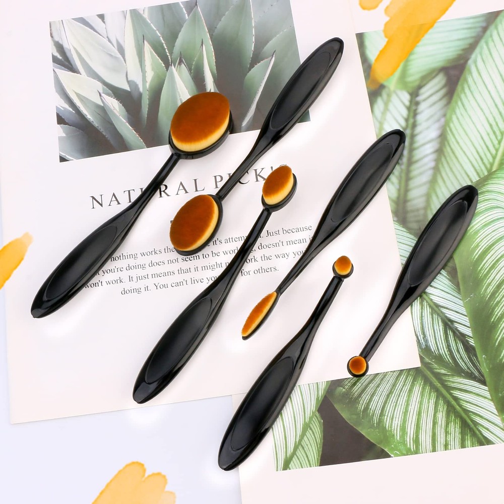 6 Pack Blending Brushes, Card Making, Scrapbooking, Ink Blending Tool, Black