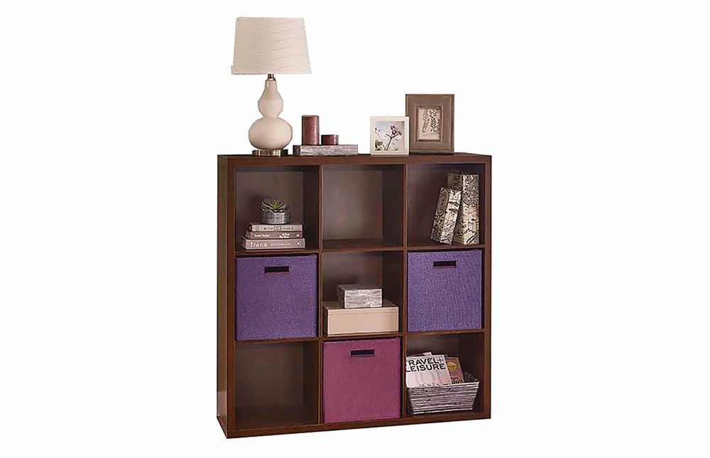 Decorative Fabric Storage Bin Cabernet