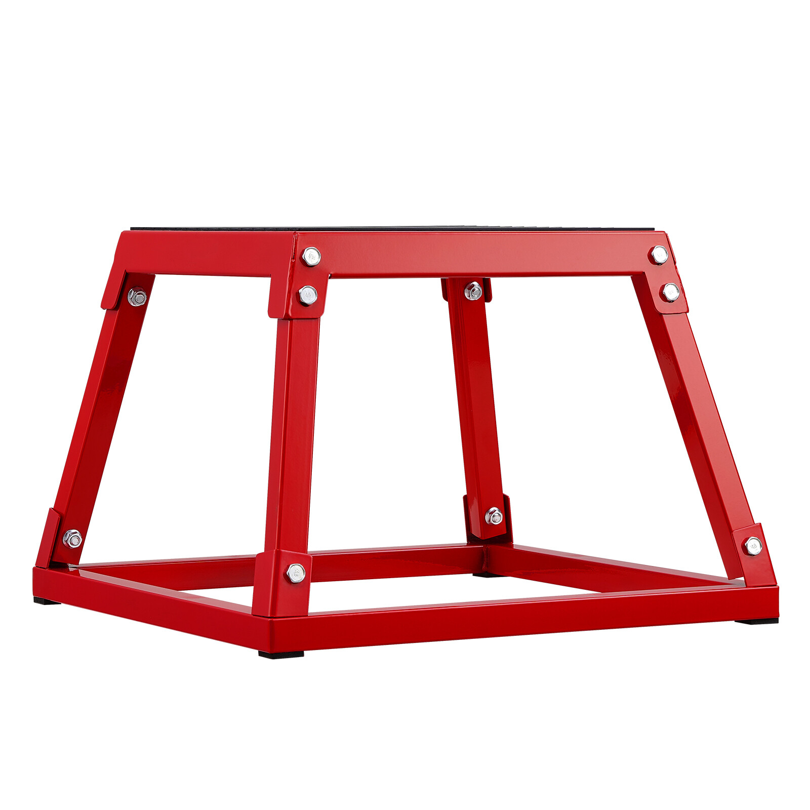 VEVOR 12" Plyometric Jump Box Fitness Exercise Plyo Box Step Cross Antislip Red