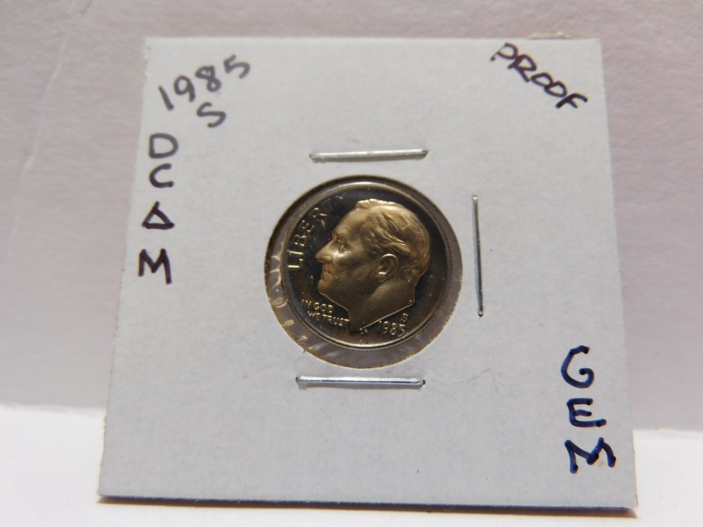 1985 S DCAM GEM PROOF ROOSEVELT DIME