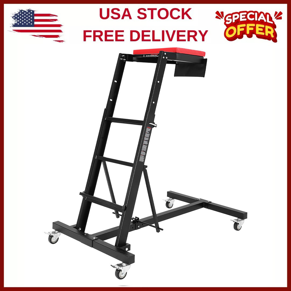 ⭐Foldable Topside Automotive Engine Creeper w/45"-66"Adjustable Height Auto Repa