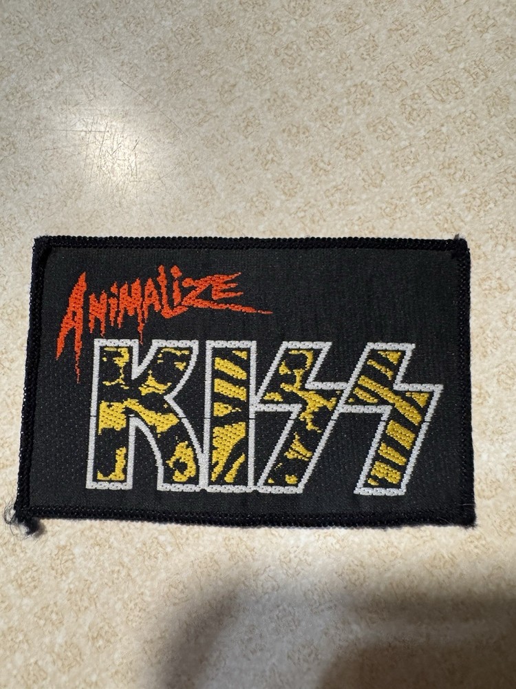 Kiss Animalize Patch Photo Sticker Lot Vintage Mark St John 1984 Rare Eric Carr