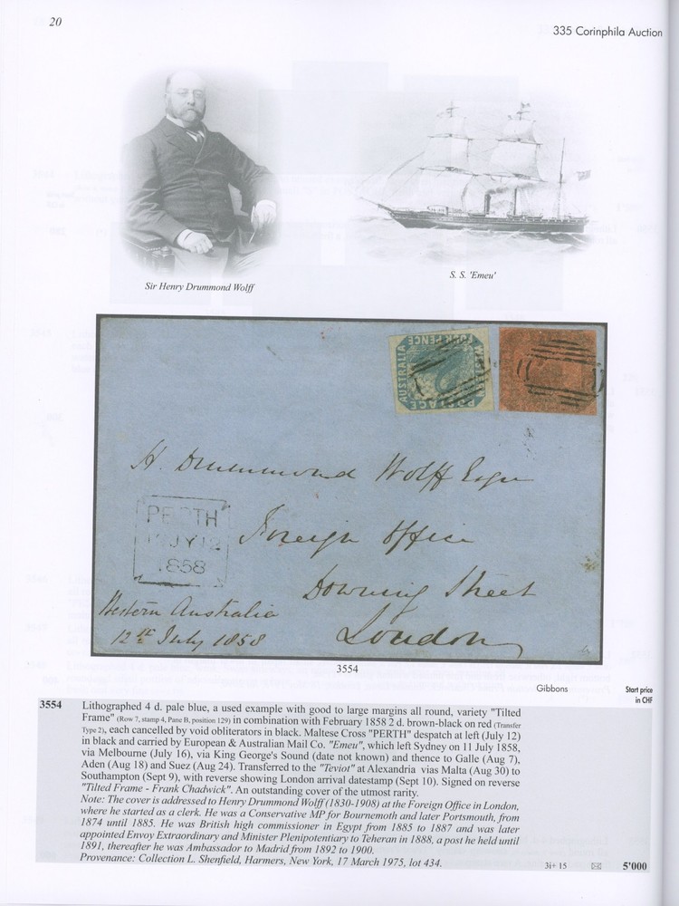 Western Australia Specialized Auction Catalog Corinphila 2024