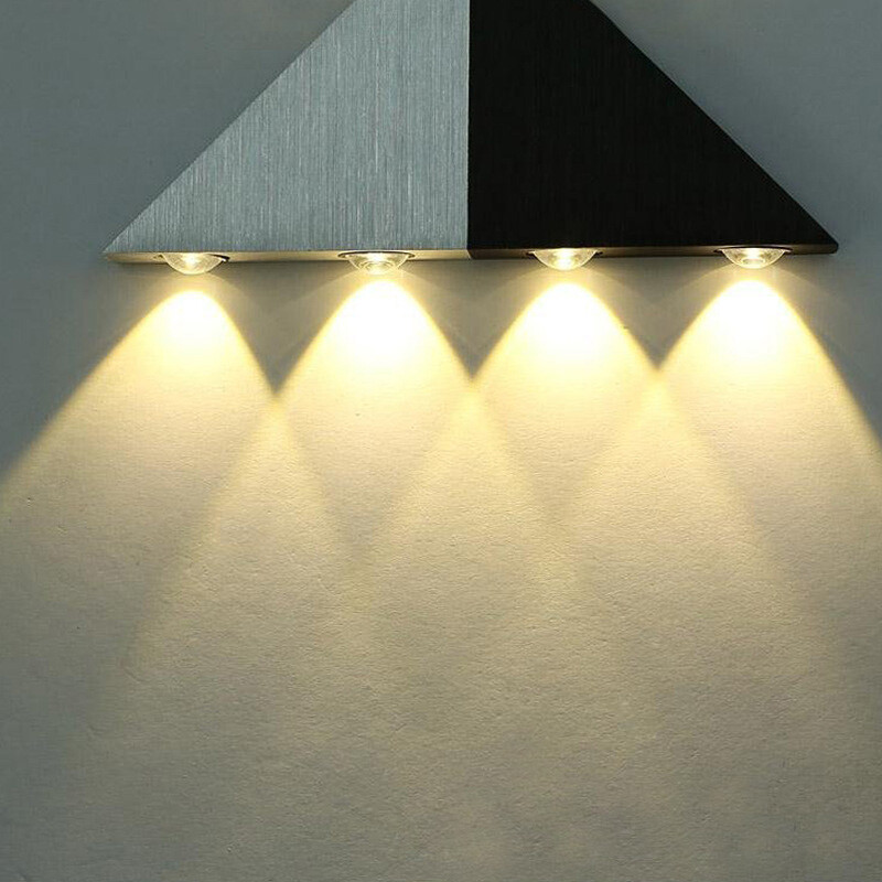 Dimmable/N LED Wall Light Fixture Corridor Indoor Triangle Lamp Surface Mounted