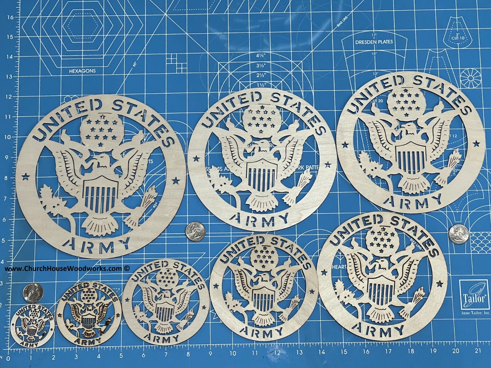 Wood Navy Laser Cut Military Insignia Emblem Logo Plaque US Armed Forces