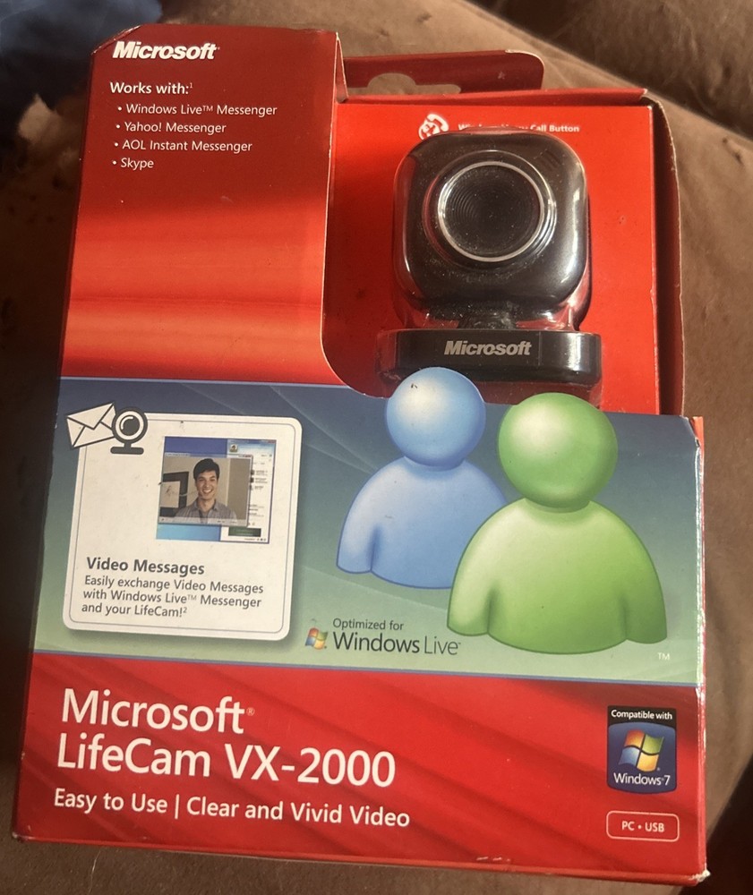 Microsoft LifeCam VX-2000 Web Cam Model 1381 New