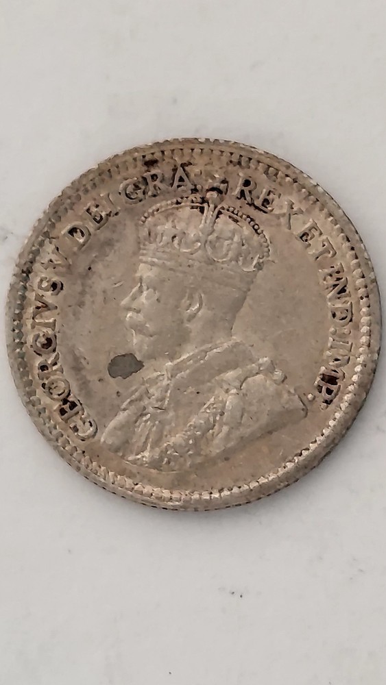 1913 Canada 5 Cent Silver, .925 Silver (#4)