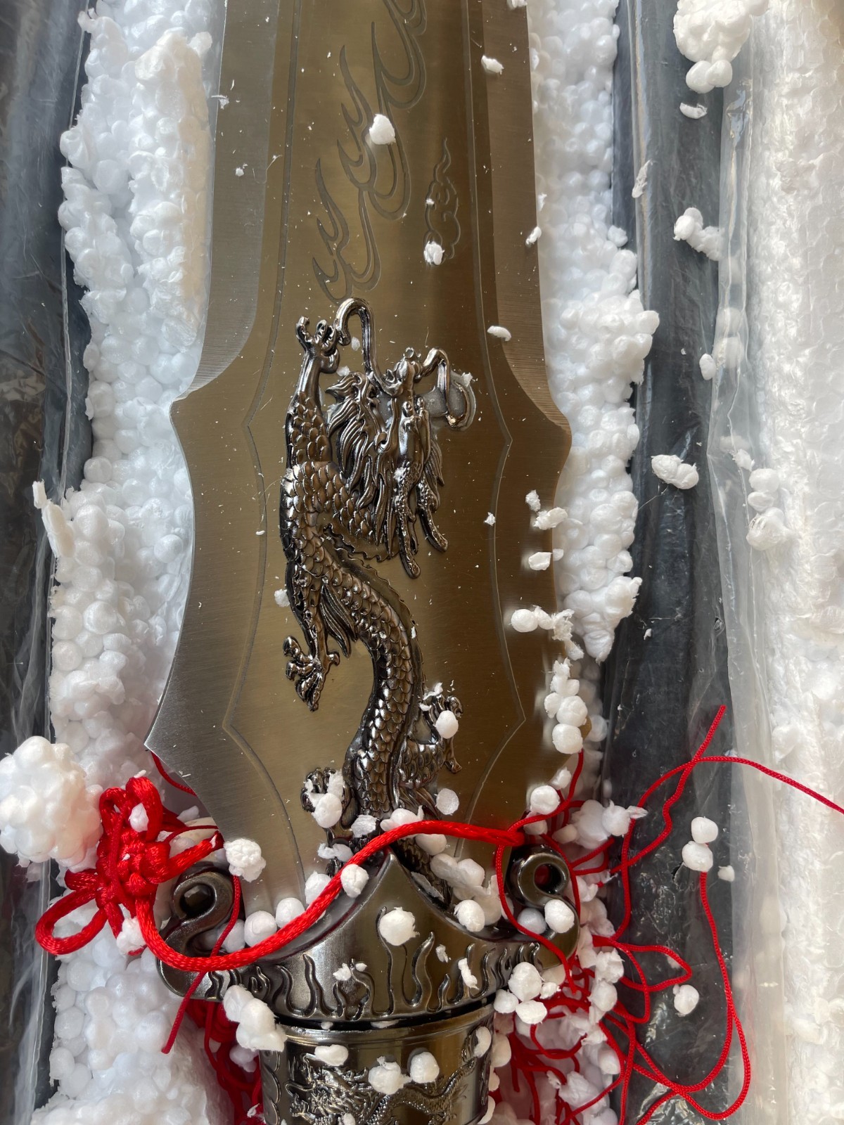 [OPEN BOX]Long Stainless Steel Sliver Dragon Spear Blade,赵云 zhaoyun ちょううん三國無双