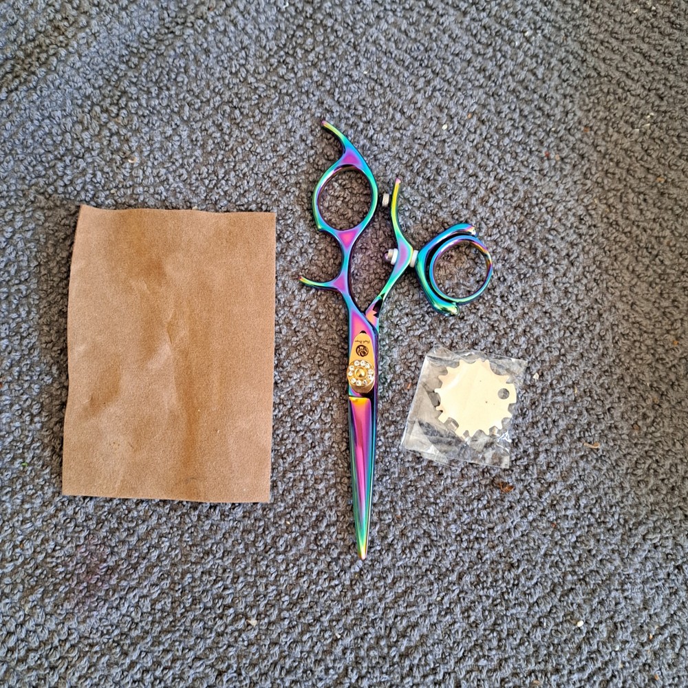 Purple Dragon Grooming Shears With Case