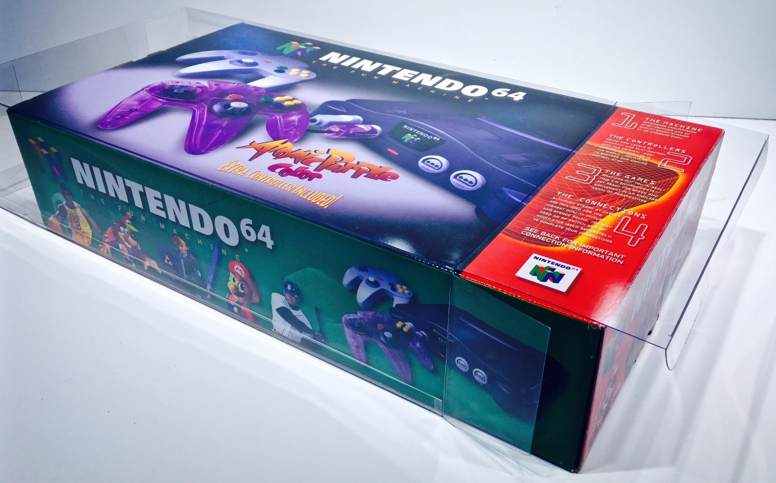 1 Console Box Protector For N64 Atomic Purple Controller Version Nintendo 64