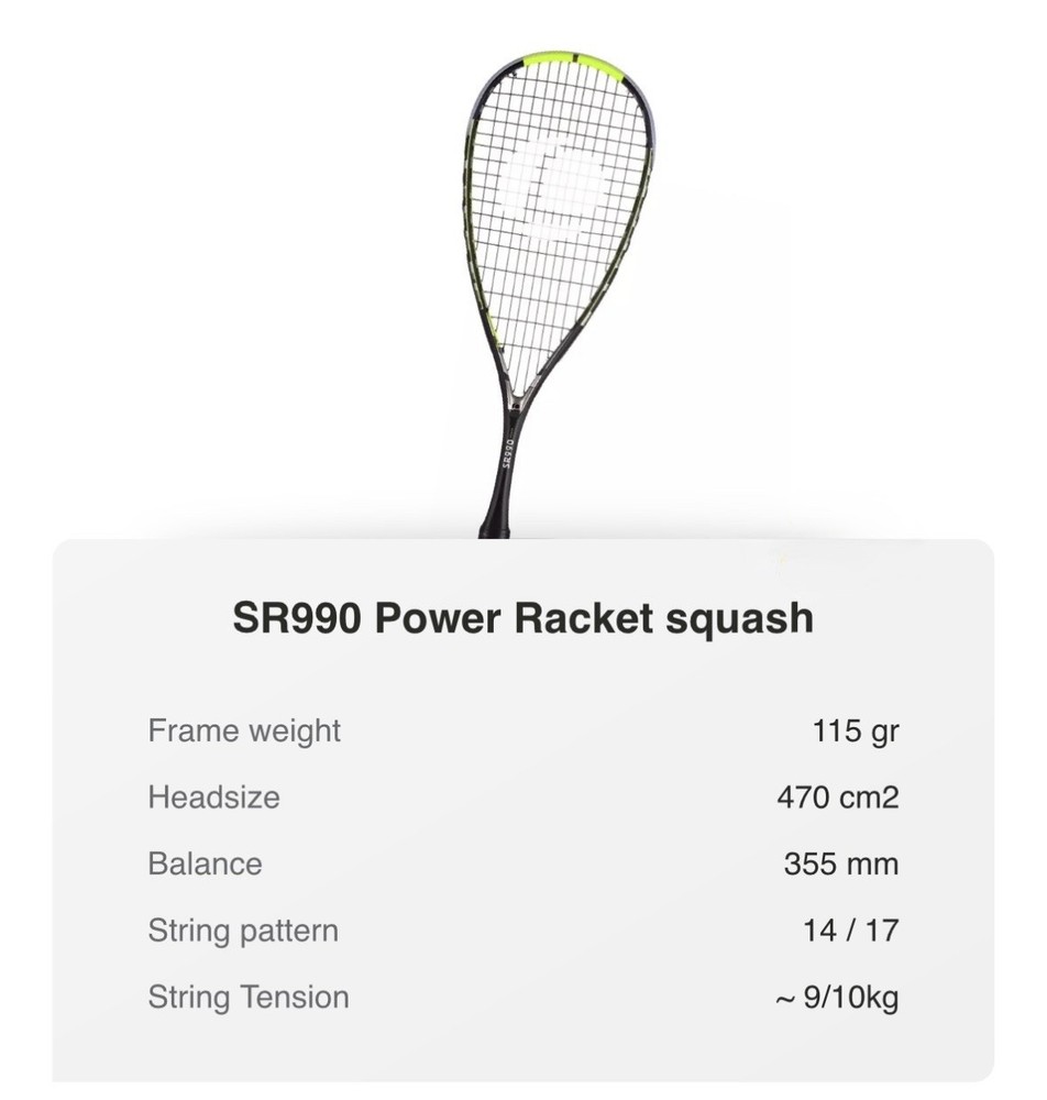 Opfeel SR990 Power Racket Squash