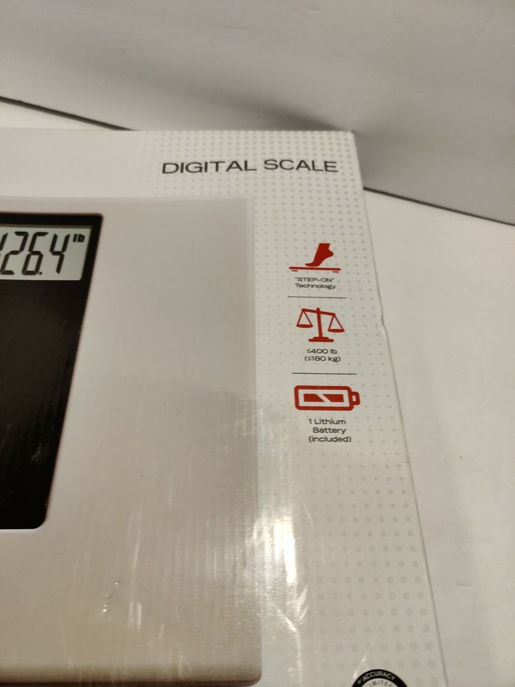 Digital Bathroom Scale White/Black - Taylor