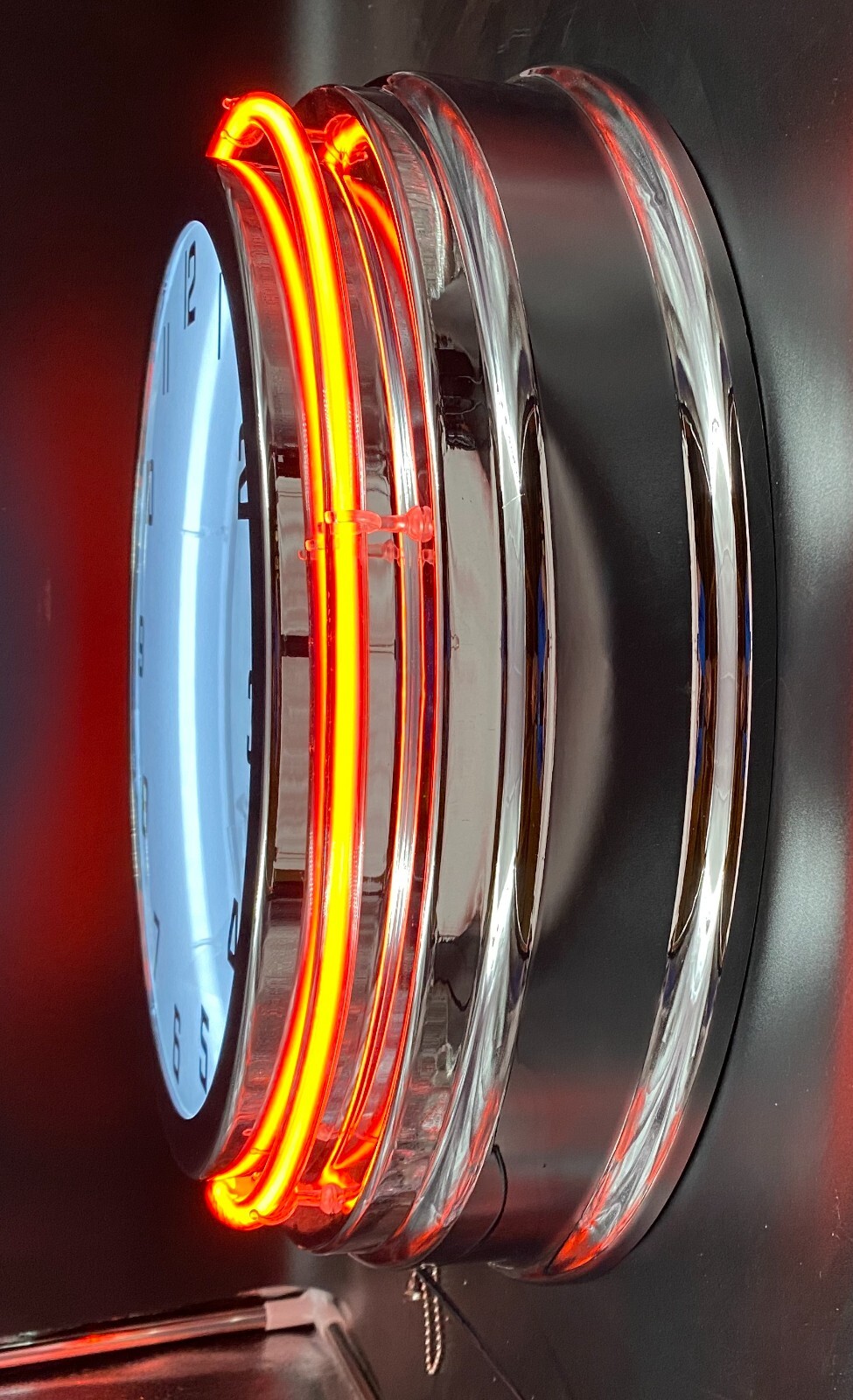 KTM Dirt Bike Sign 19" ORANGE Double Neon Clock Motorcycle Man Cave Garage