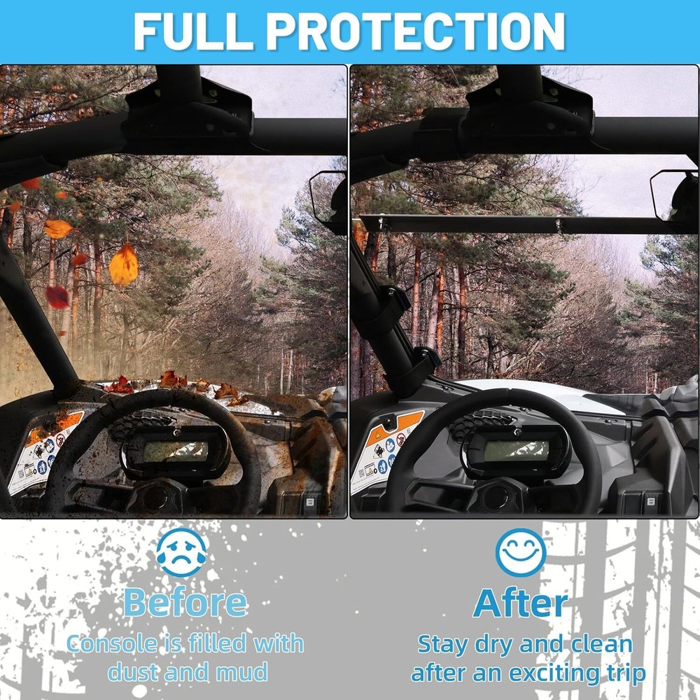 Scratch Resistant Front Windshield for Can-Am Maverick 3 MAX All Model 2017-2023