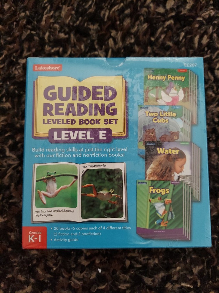 LAKESHORE GUIDED READING SET LEVEL E GRADE K-1 NEW SEALED