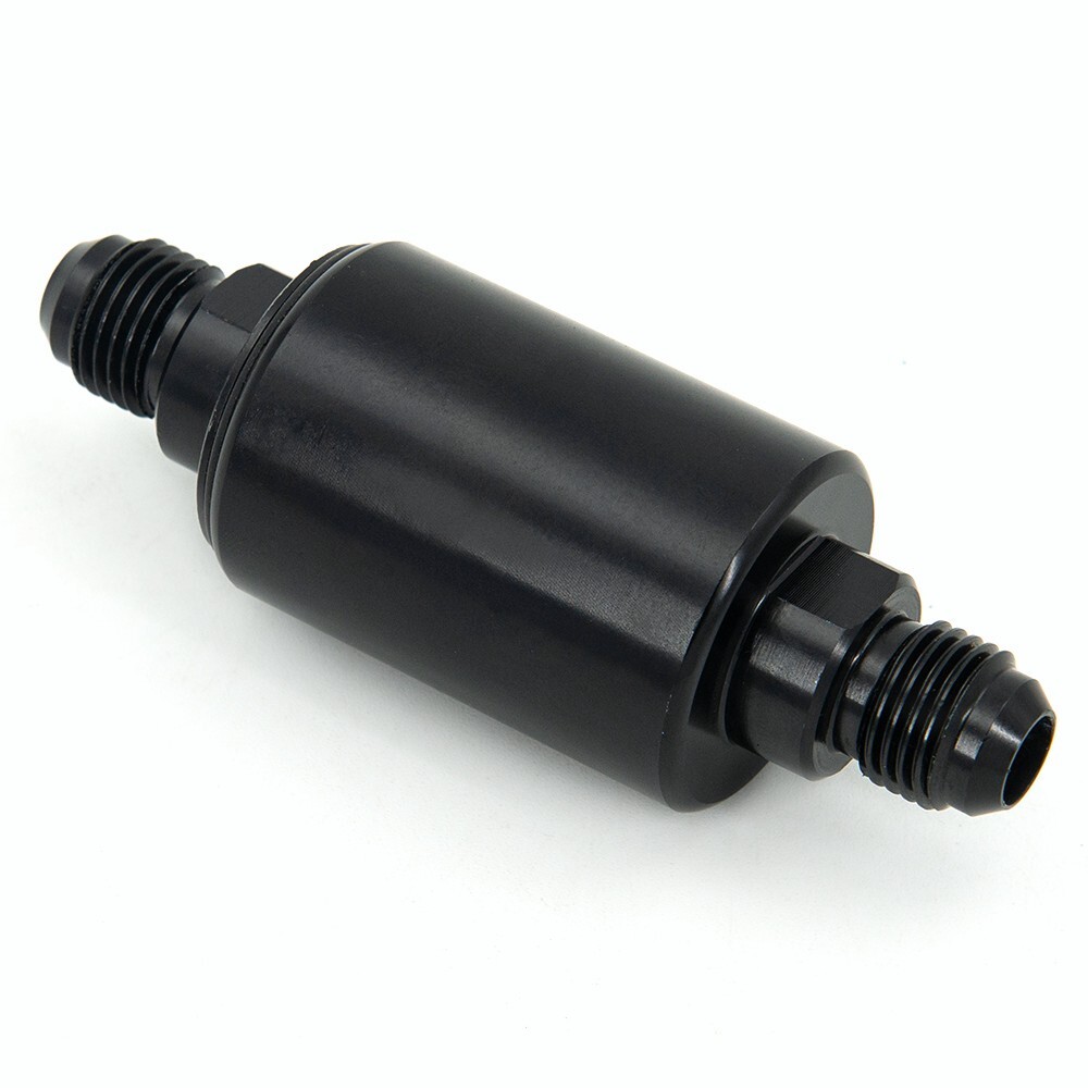 Universal 6AN High Flow Inline Fuel Filter Removable Cleanable With Mesh Screen
