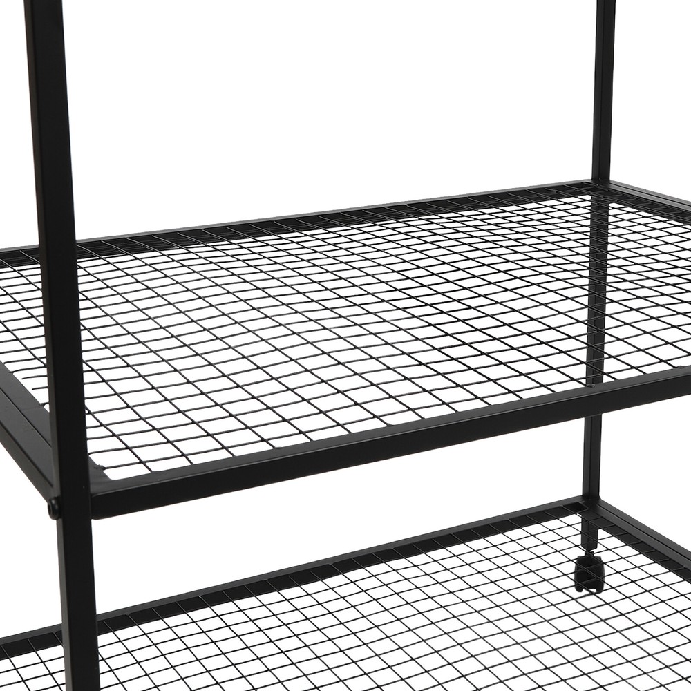 Mobile Dining Cart Camping BBQ Food Prep Table Kitchen Serving Table Stainless