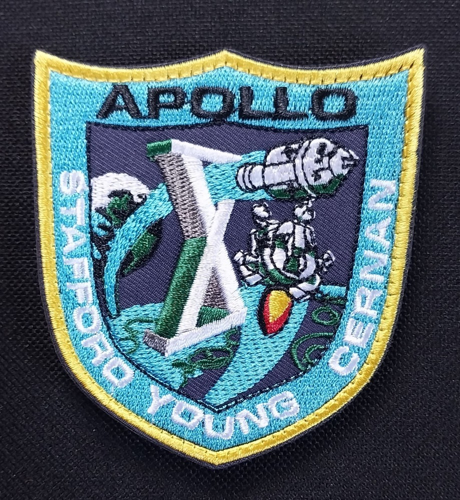 APOLLO 10 SPACE PROGRAM HOOK & LOOP NASA PATCH STAFFORD YOUNG CERNAN