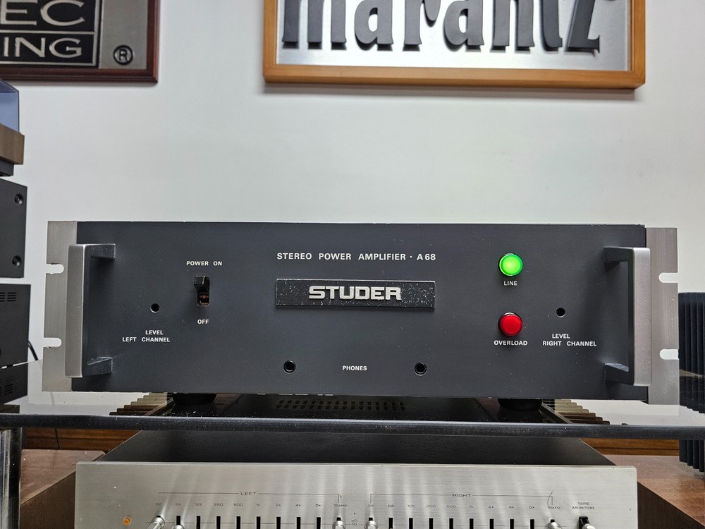 Power Studer A-68 Stereo Amplifier Serviced Operational