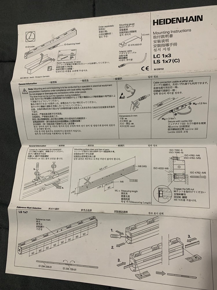Heidenhain 193F Linear Scale