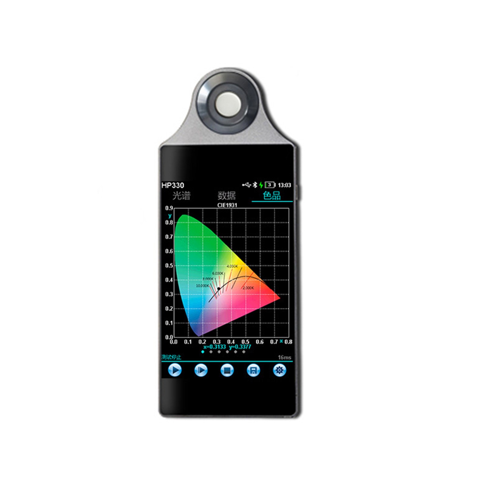 HP330 Spectrometer CCT CRI Lux Illuminometer Photography Photometer 380-780nmafr