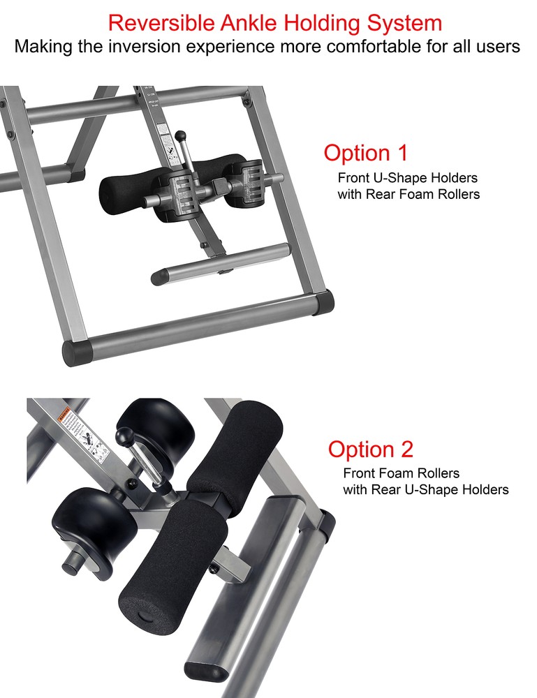 Heavy Duty Inversion Table True Balance Gravity System Therapy Pain Back Relief
