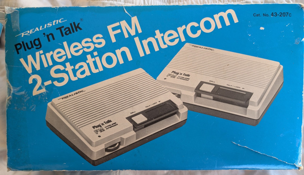 Realistic 43-207c Wireless Intercom