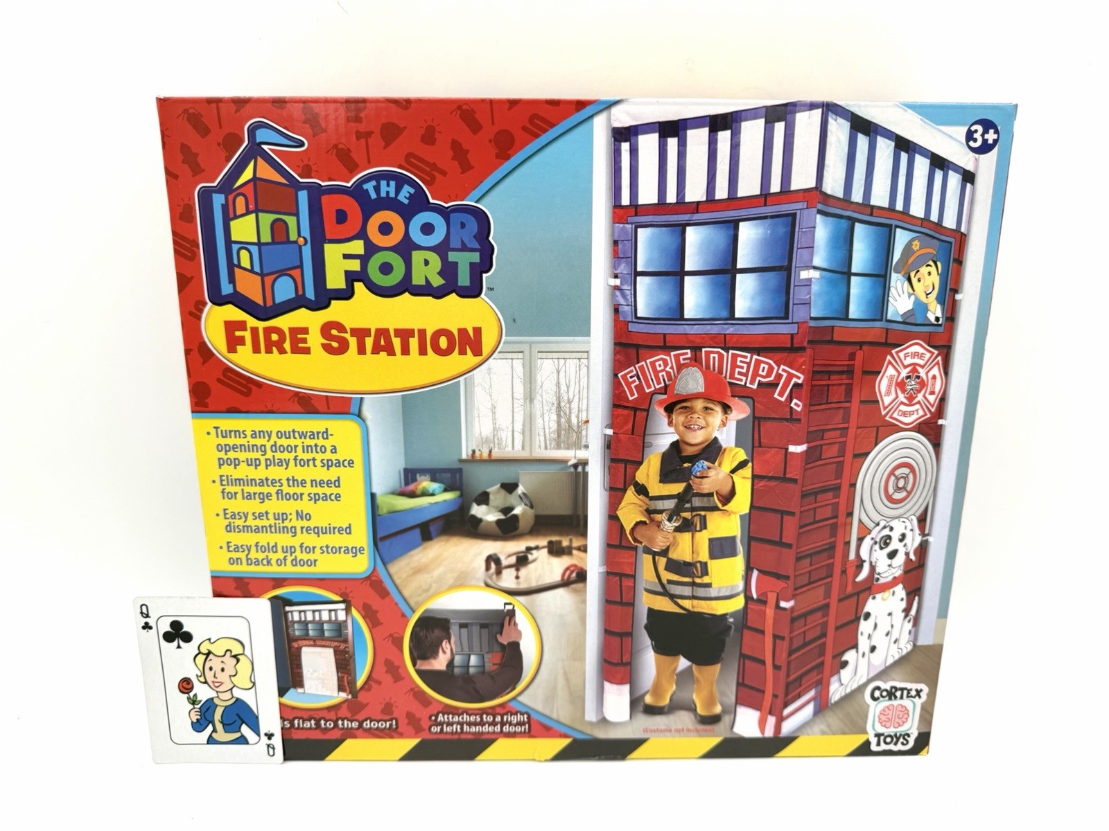 The Door Fort Fire Station Doorway Play Tent New In Box Kids Toy
