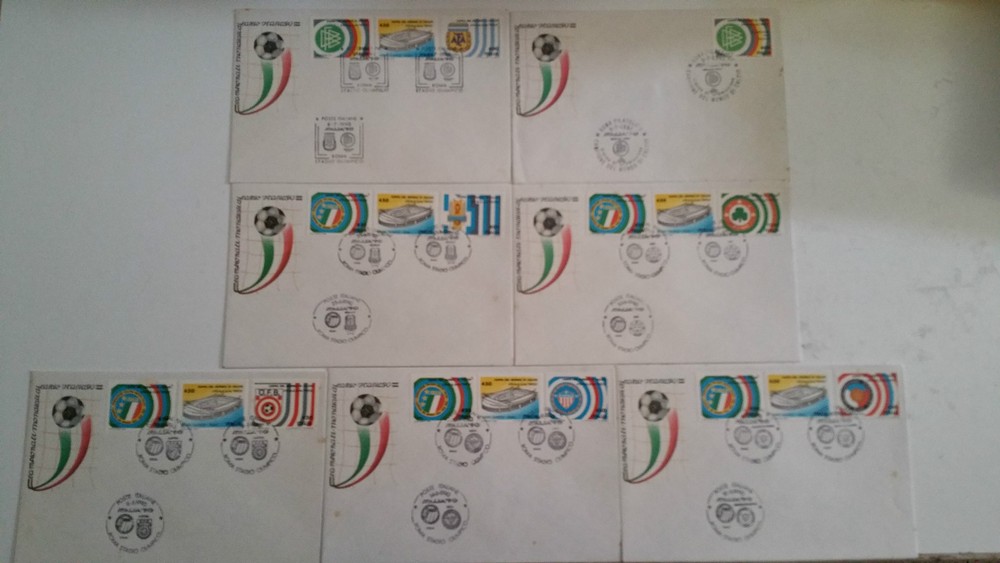 BUSTES FDC ITALY'90 Rome Olympic Stadium