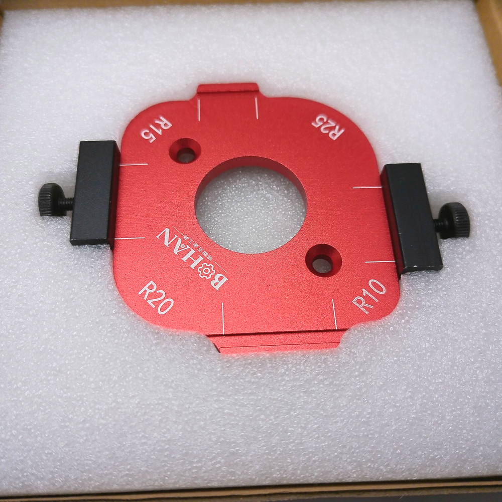 2Pcs Router Corner Radius Template 4-in-1 Arc Angle Positioning Tool