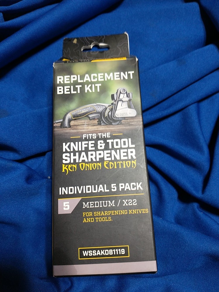 Work Sharp Knife & Tool Sharpener MEDIUM Grit Replacement Belt Kit WSSAK081119