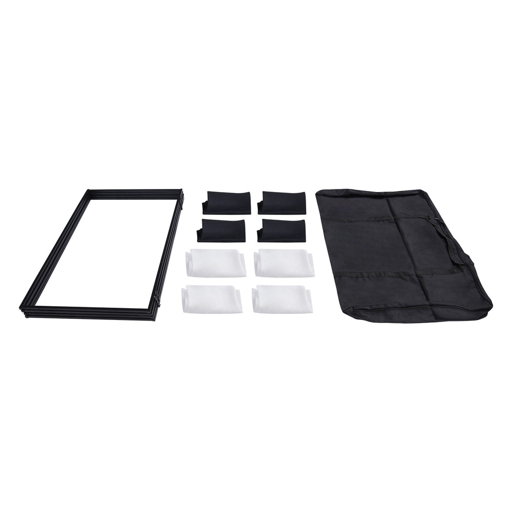 Portable Foldable 4-Panel Light Metal Frame Booth Free Standing Event Facade us