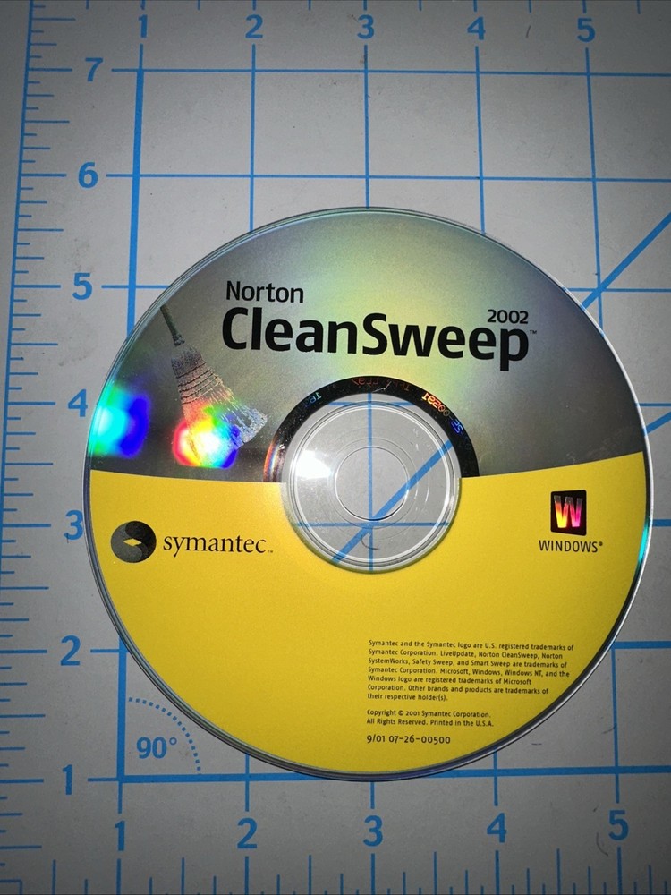 Symantec Norton CleanSweep 2002 For Windows Computer Pc Disc Only