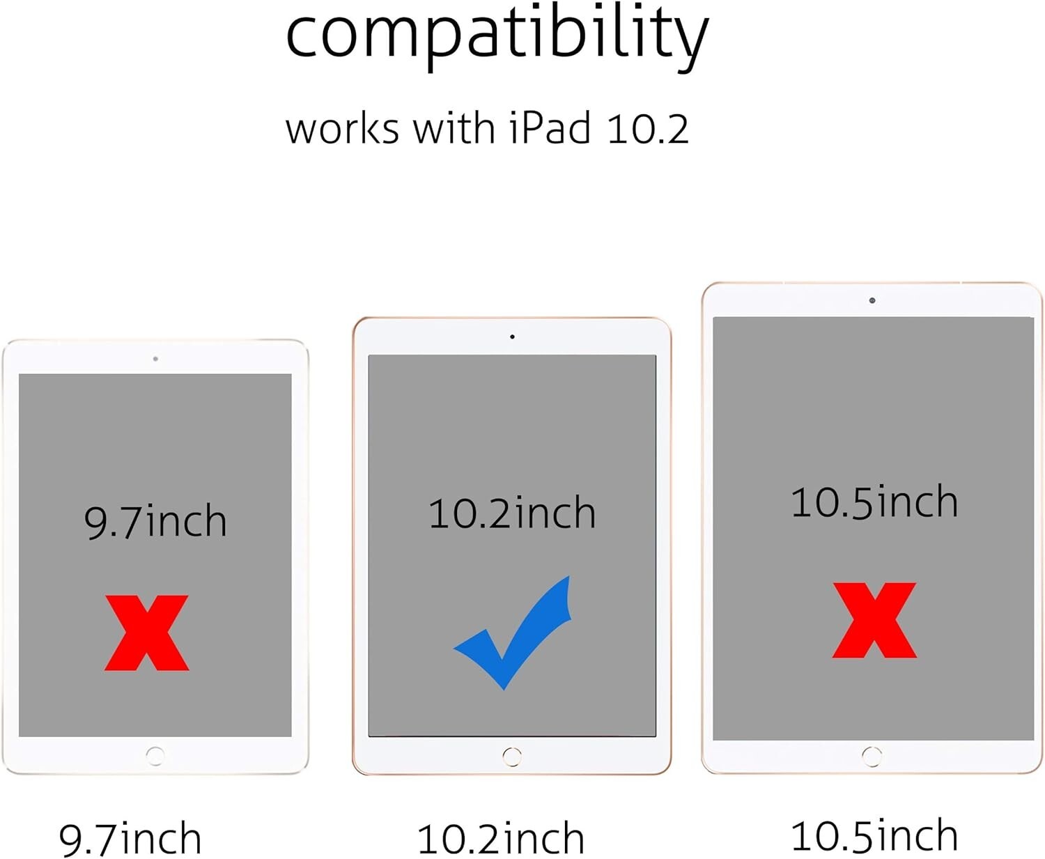 {2-Pack} Clear HD Tempered Glass Screen Protector For iPad 10.2 7th 8th 9th Gen