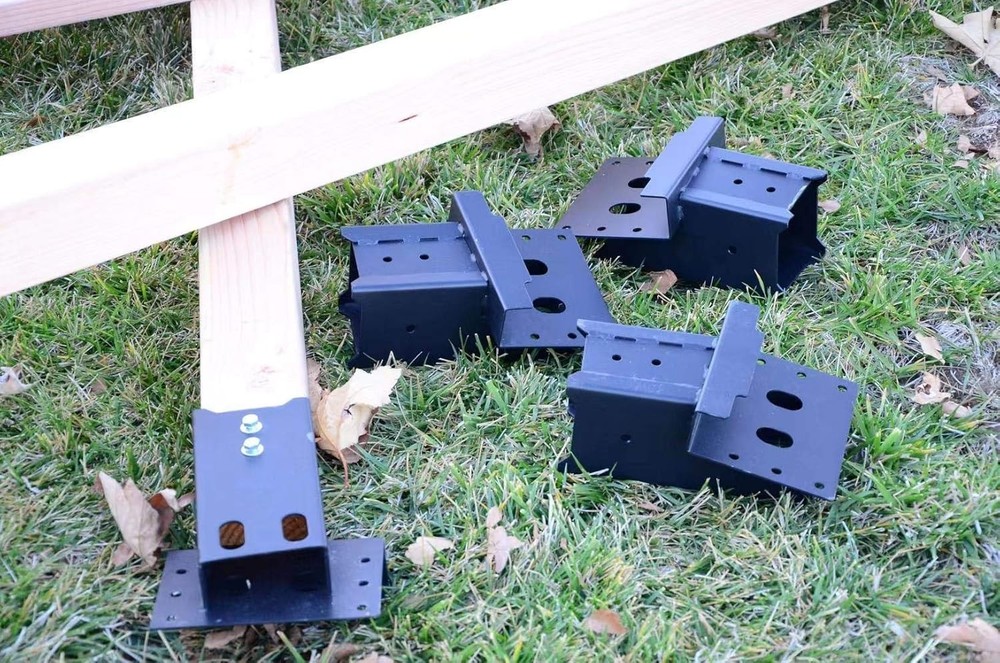 Heavy-Duty Black Brackets for Observation Decks