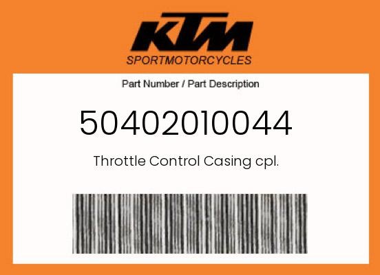 KTM Genuine Throttle Control Casing Cpl. - 50402010044
