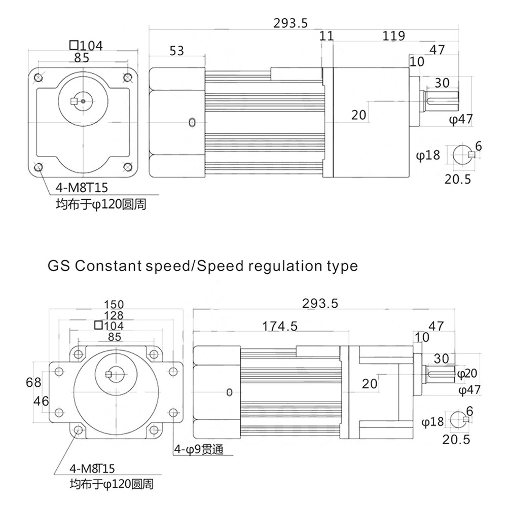110V Knob AC Gear Motor Speed Controller Variable Adjustable Speed Regulator