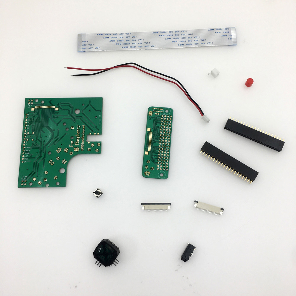 For Game Boy Zero DMG-01 Buttons PCB Board&Switch&Connector Kit For Raspberry Pi