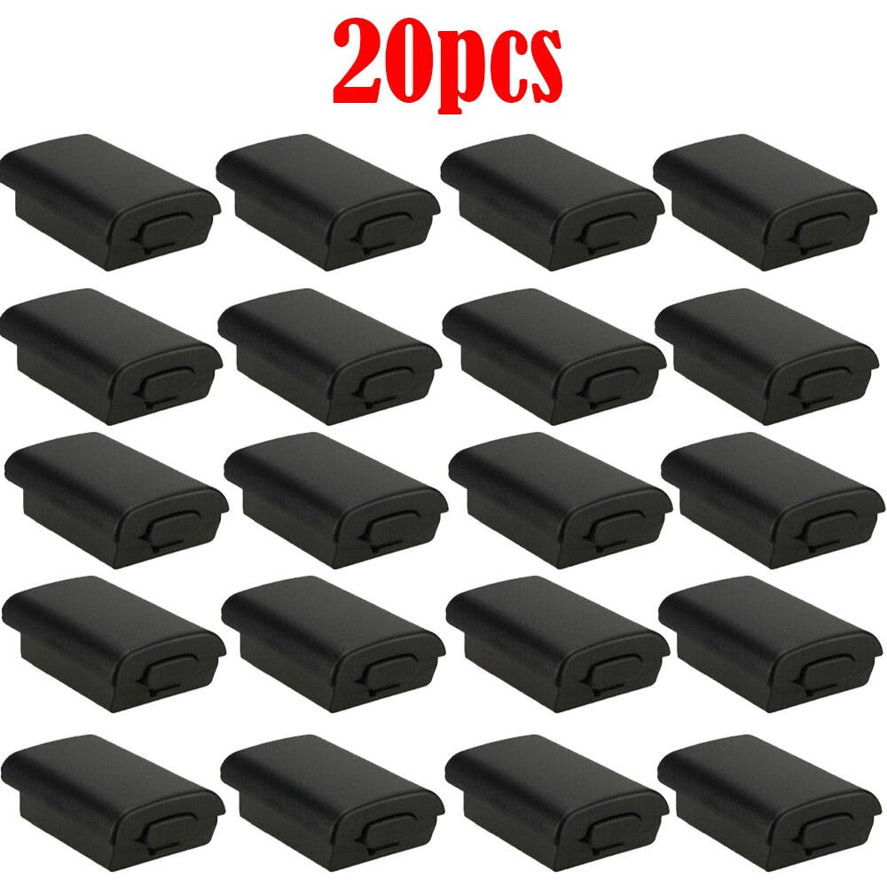 20x Black AA Battery Back Cover Case Shell Pack For Xbox 360 Wireless Controller