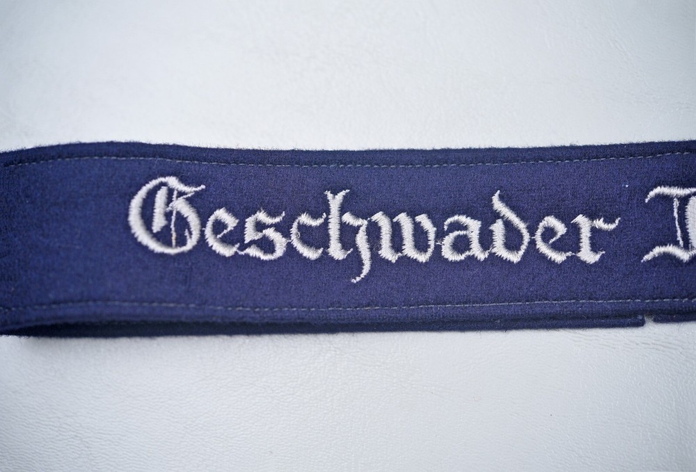 WWII GERMAN LUFTWAFFE GESCHWADER IMMELMANN CUFF TITLE