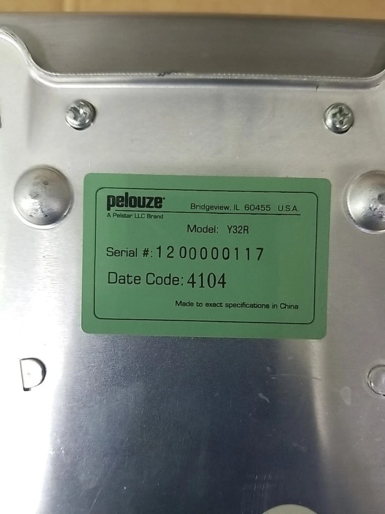 Pelouze Portion Controller Scale - Model Y32R