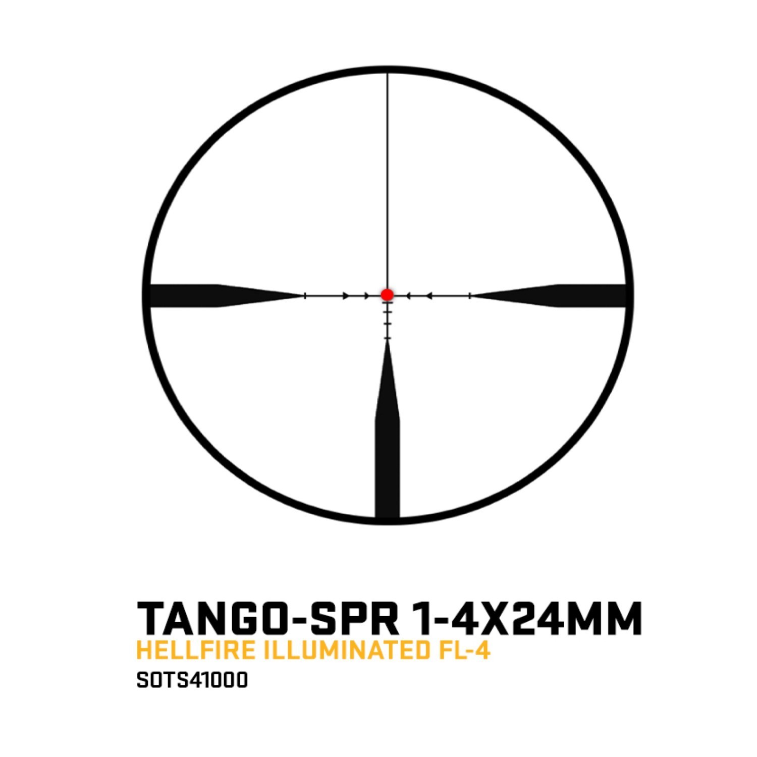 Sig TANGO-SPR 1-4x24mm Riflescope w/ Hellfire FL-4 Reticle & Mount - SOTS41000