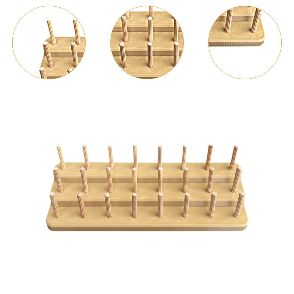 Fly Tying Thread Spool Stand Storage Rack Hold 24 Spools