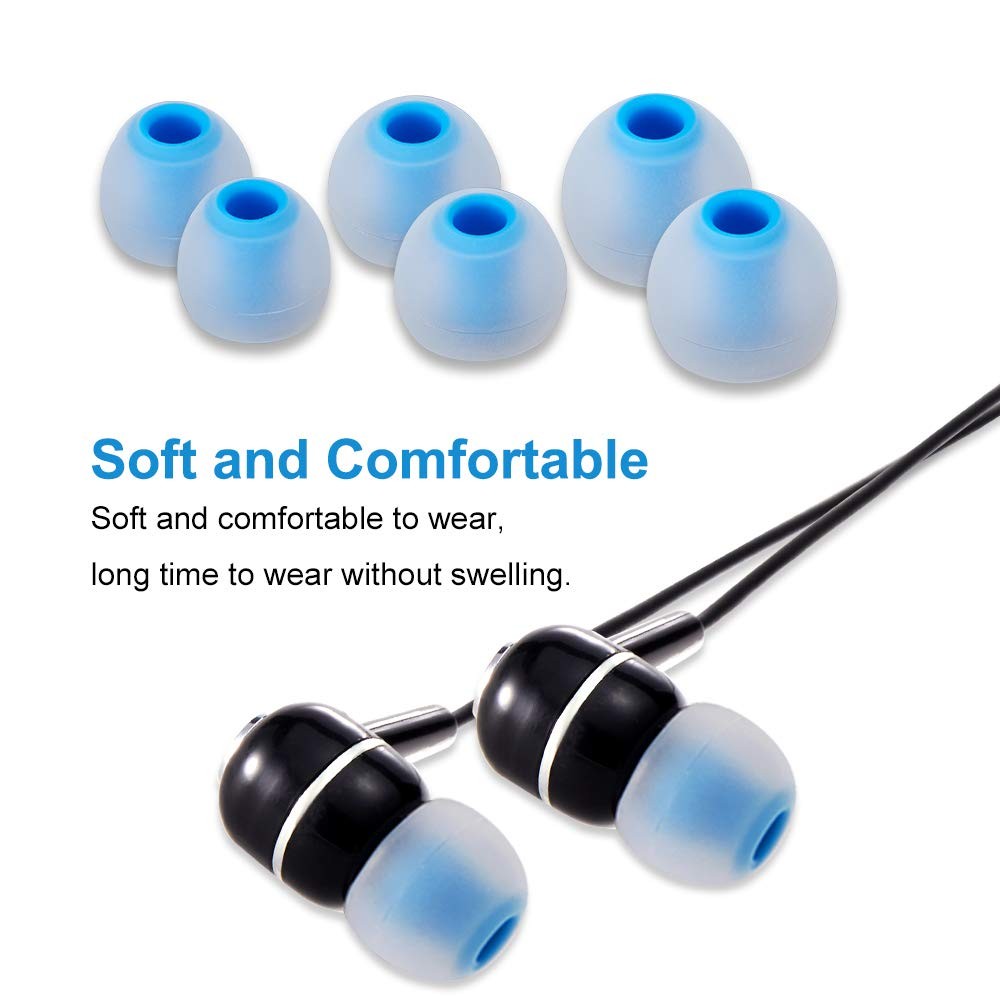 Earbud Tips Soft Silicone Earbuds Replacement Small/Medium/Large, color14