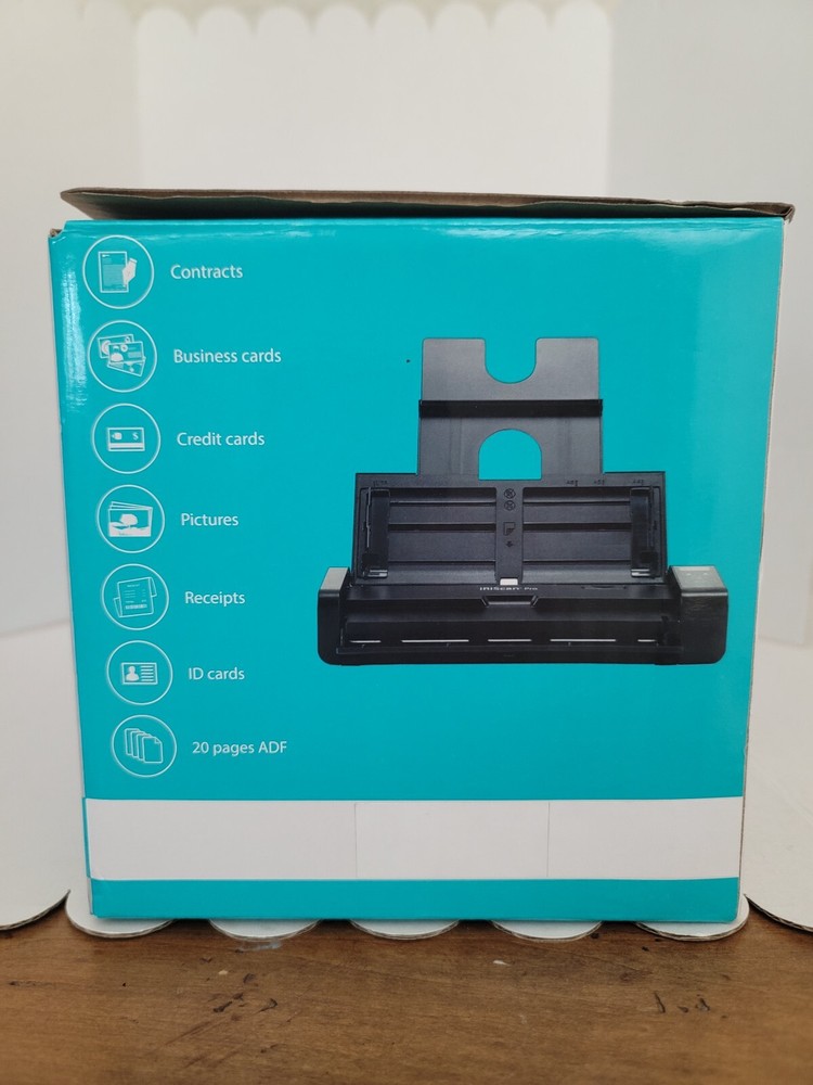 IRIScan v5Pro Portable Duplex Document Color Scanner USB 20PPM