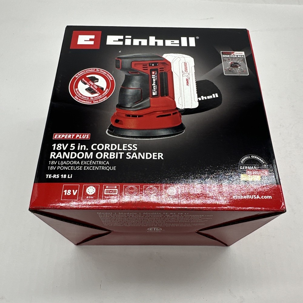Einhell TE-RS 18V 5" Variable Speed Palm Sander TOOL ONLY (NO Battery/Charger)
