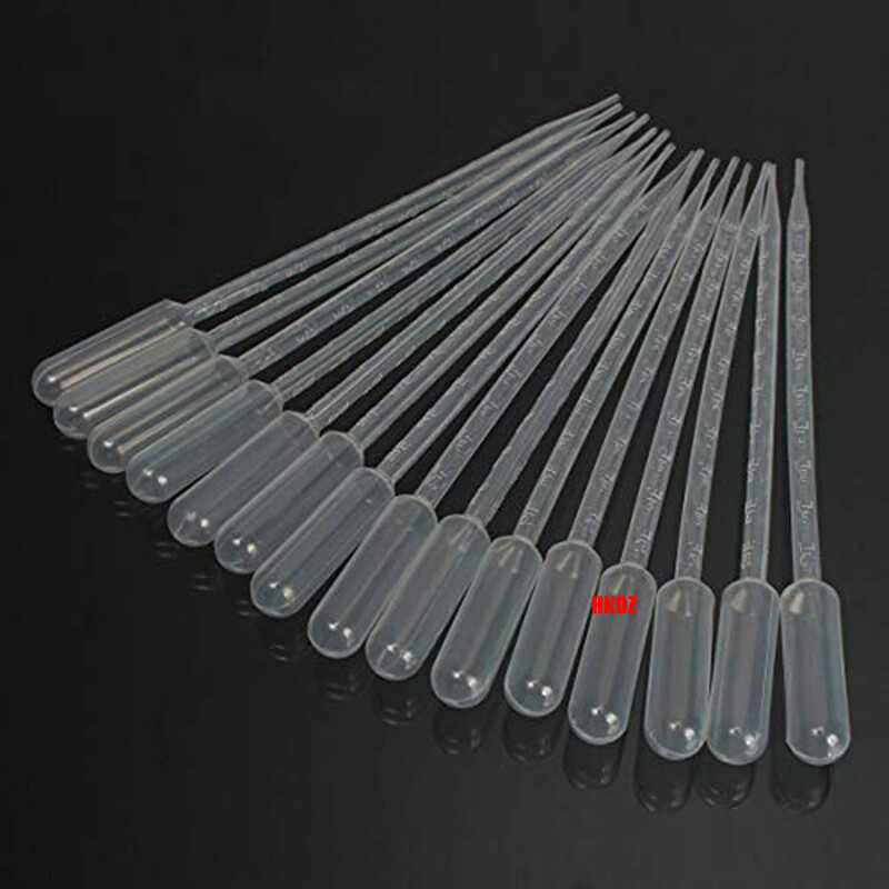 1ml/3ml/5ml Clear Plastic Pasteur Pipettes Dropper Liquid Transfer Lab Eye Straw