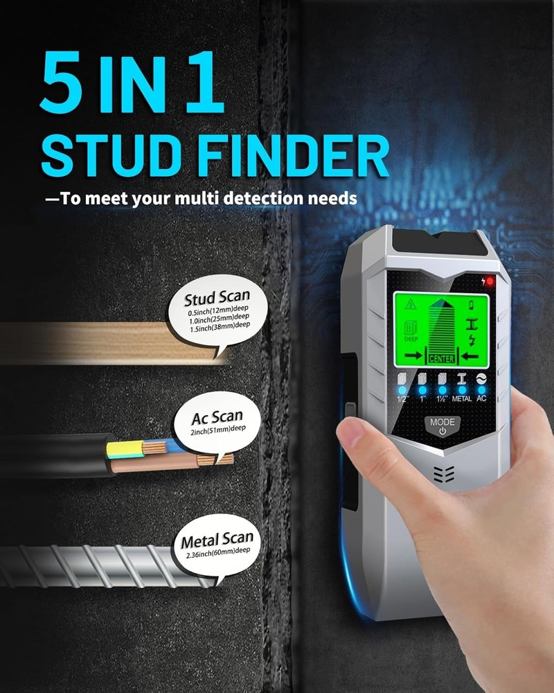 Stud Finder Wall Scanner, Enhanced Accuracy High Stability Electronic Detector